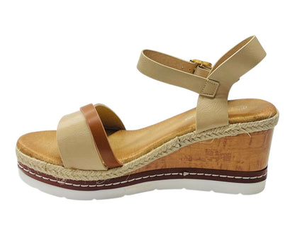 Lightweight Ankle Strap Wedge Sandals