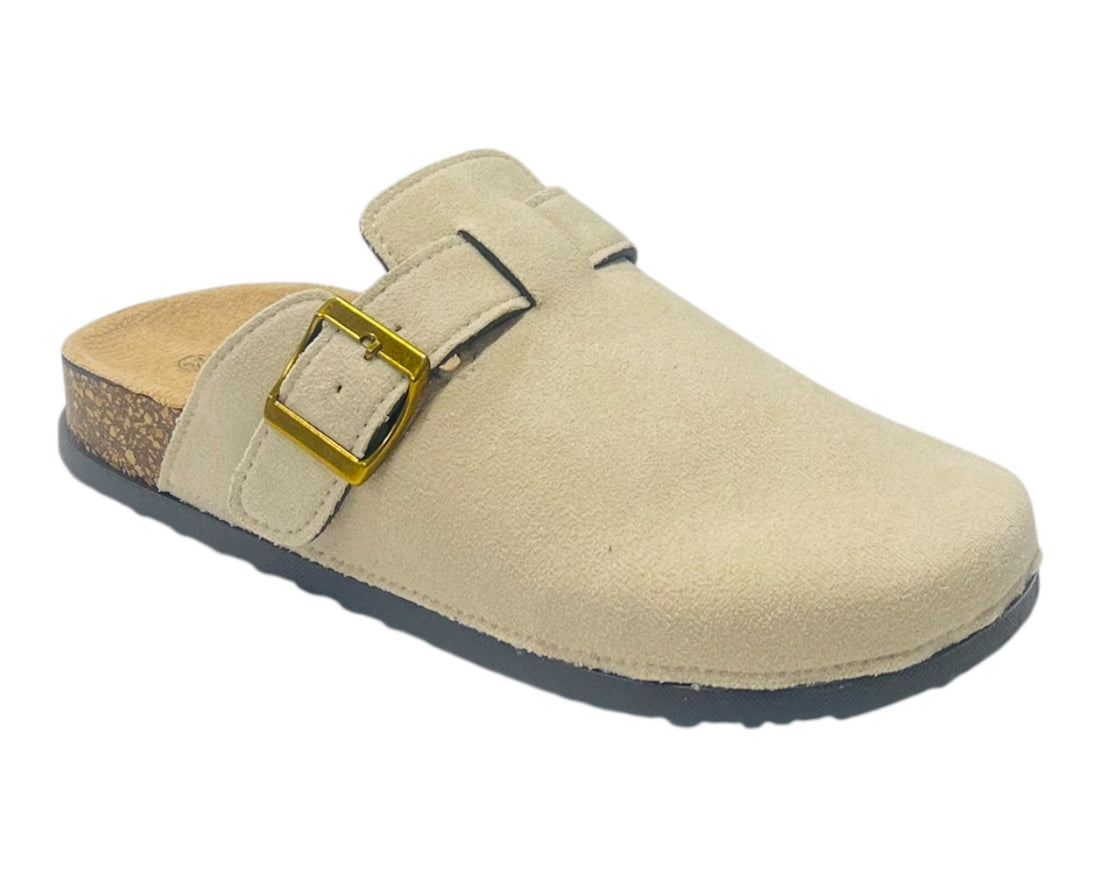 Faux Suede Clogs Slip On Mule Sandals