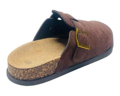 Faux Suede Clogs Slip On Mule Sandals
