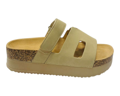Gladiator Strap Platform Slider Sandal