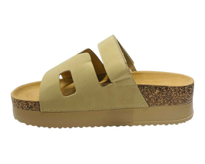 Gladiator Strap Platform Slider Sandal