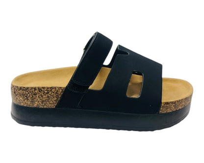 Gladiator Strap Platform Slider Sandal