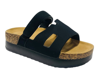Gladiator Strap Platform Slider Sandal
