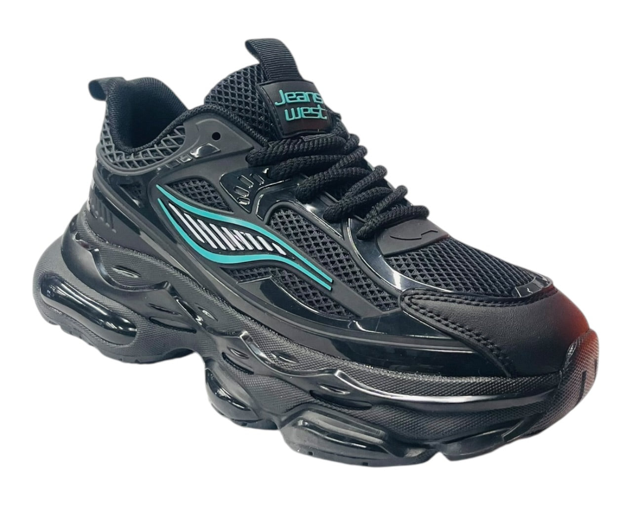 Chunky Sole Mesh Sports Lace Up Trainers