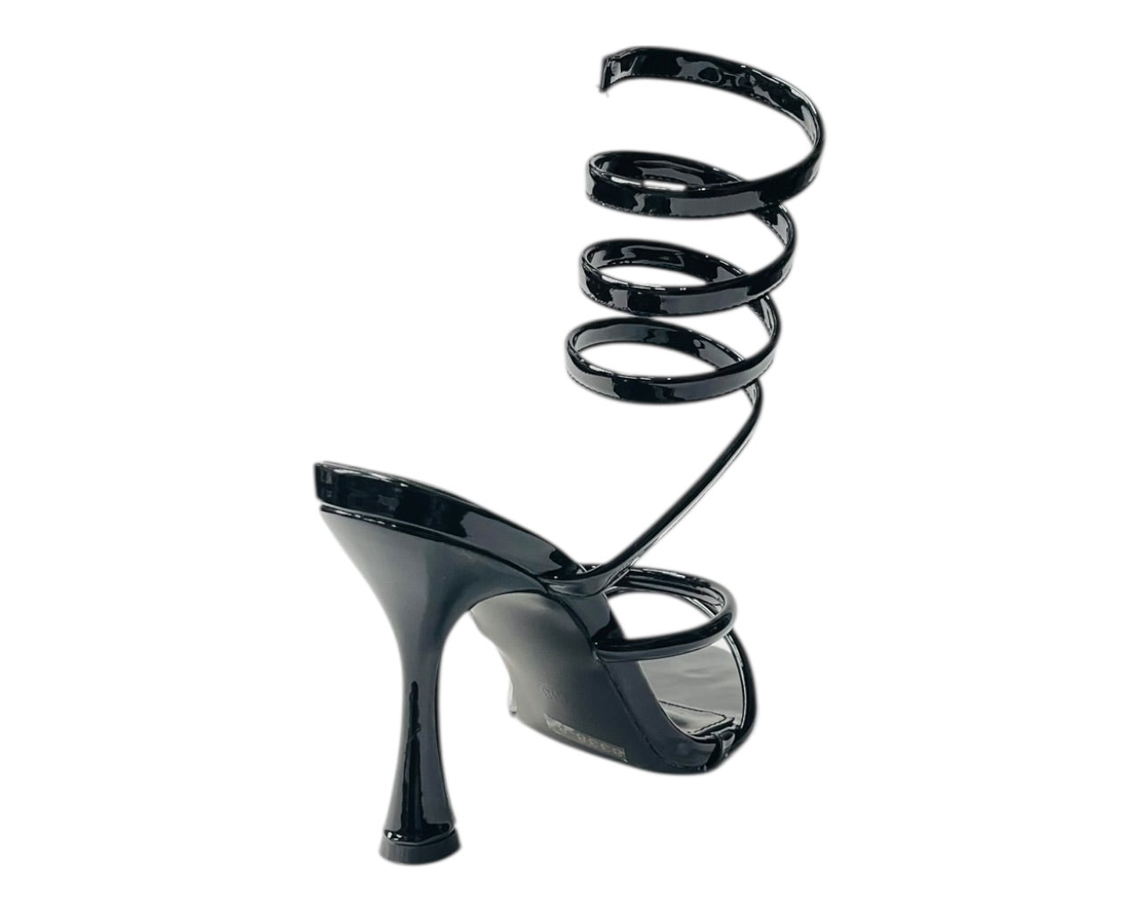 Snake Anklet Round Toe High Heel Sandals