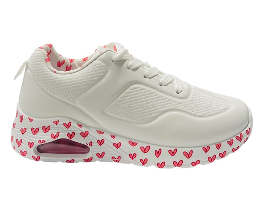 Air Cushioned Printed Lace Up Trainers