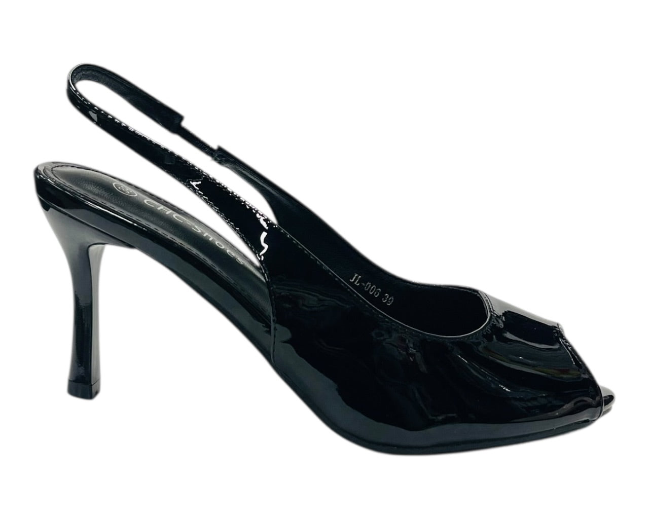 Slingback Peep Toe Stiletto Heels