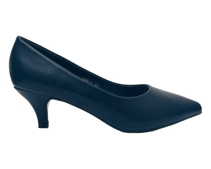 Faux Leather Stiletto Heel Court Shoes