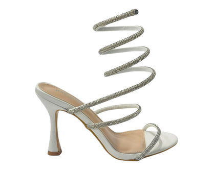 Rhinestone Snake Anklet High Heel Shoes
