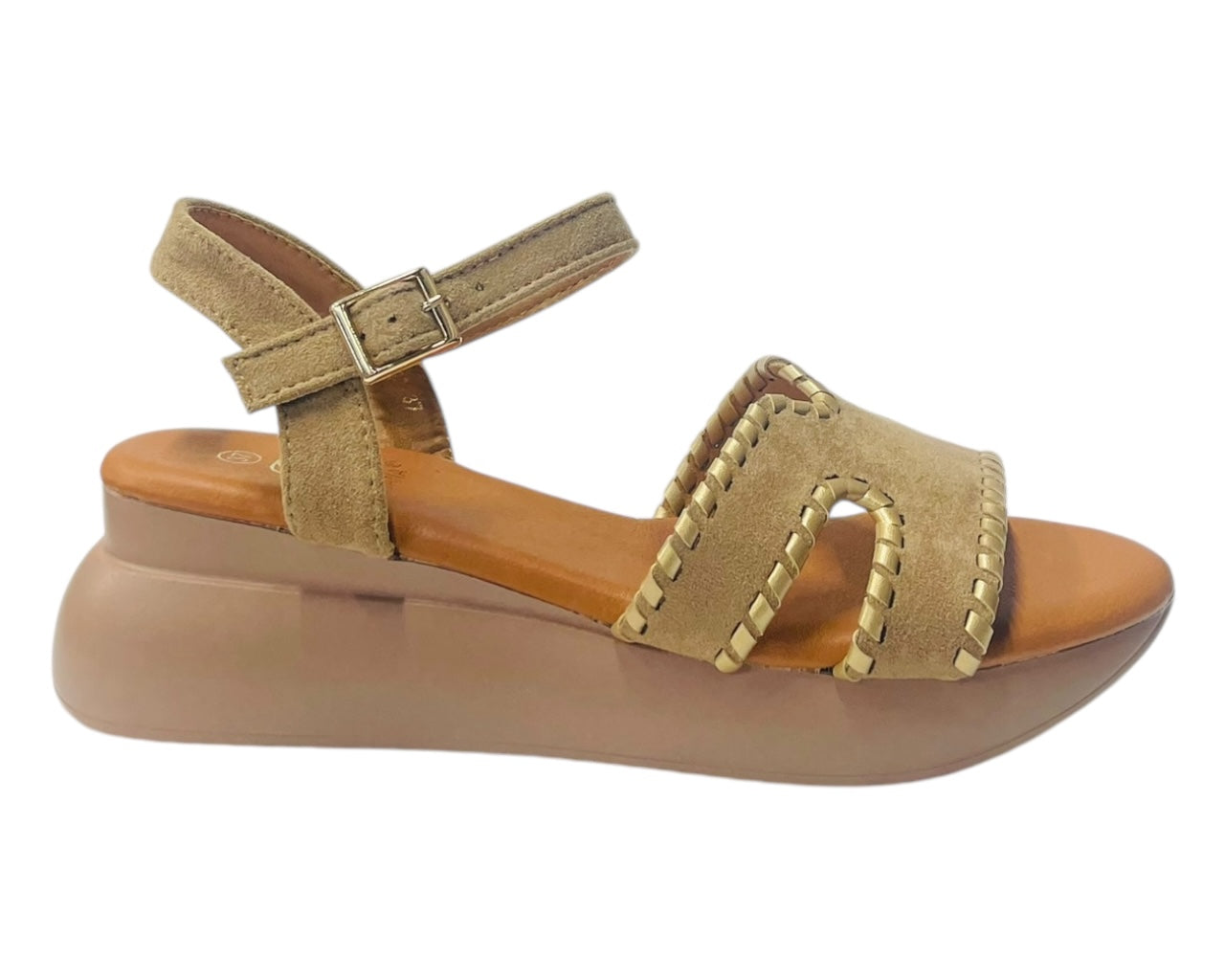 Lightweight Ankle Strap Padded Wedge Sandals