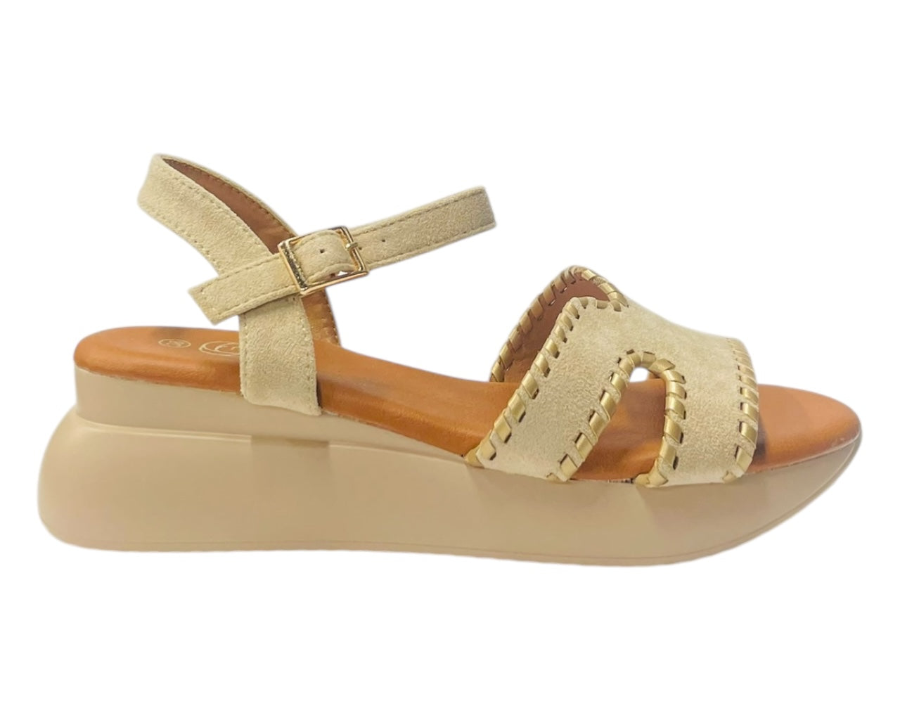 Lightweight Ankle Strap Padded Wedge Sandals