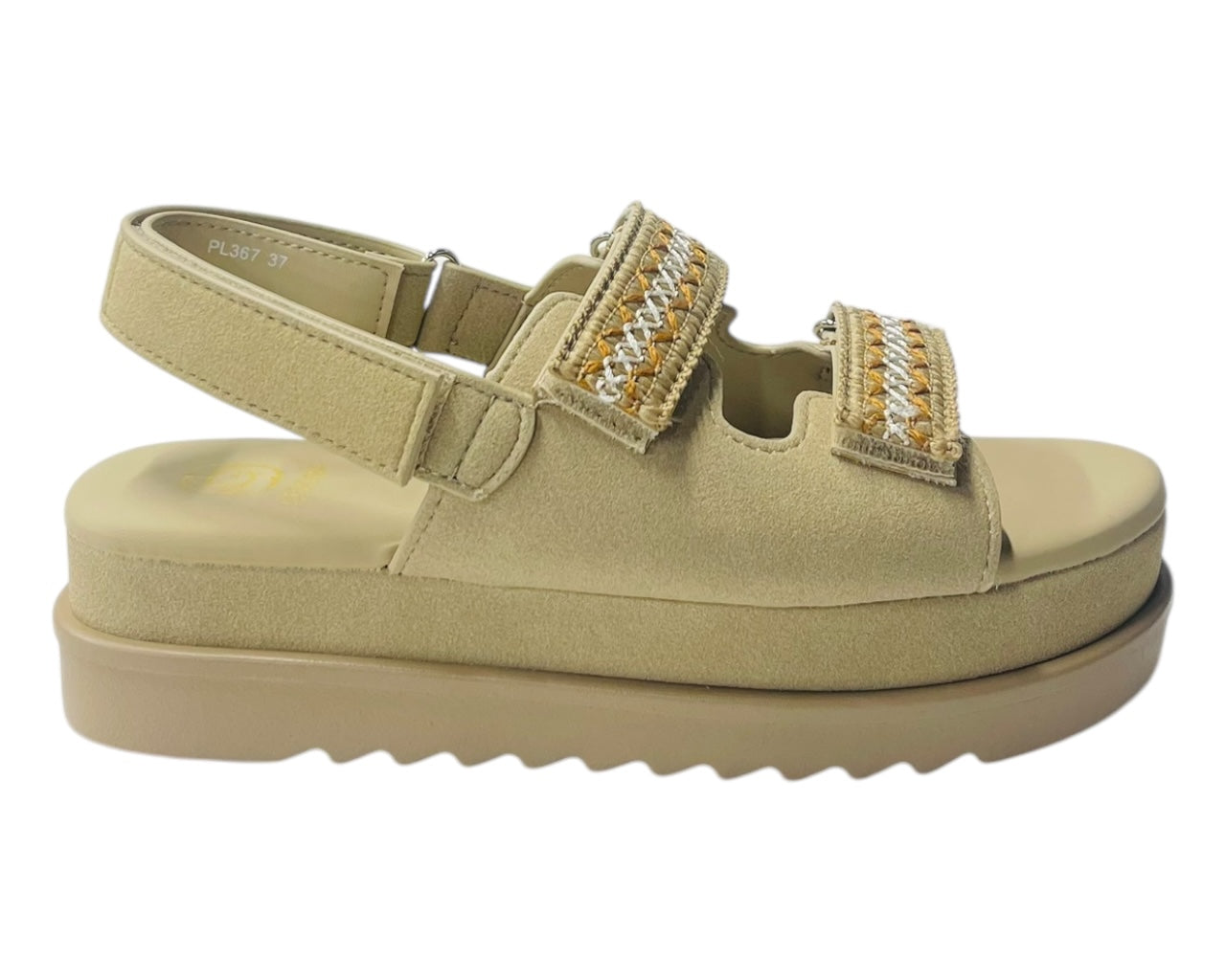 Double Strap Chunky Sole Sandals