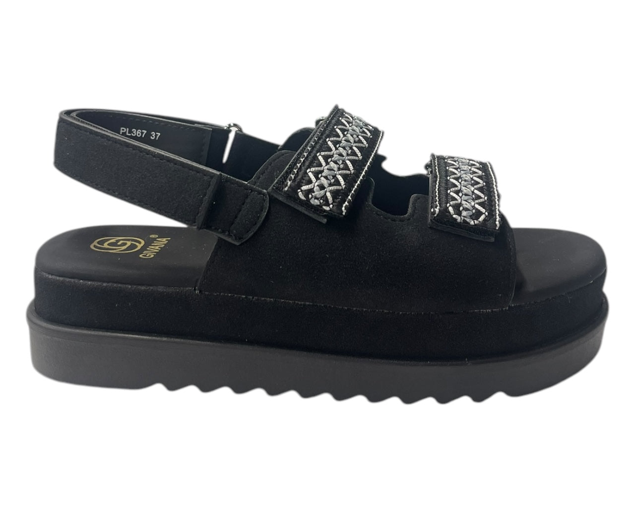 Double Strap Chunky Sole Sandals
