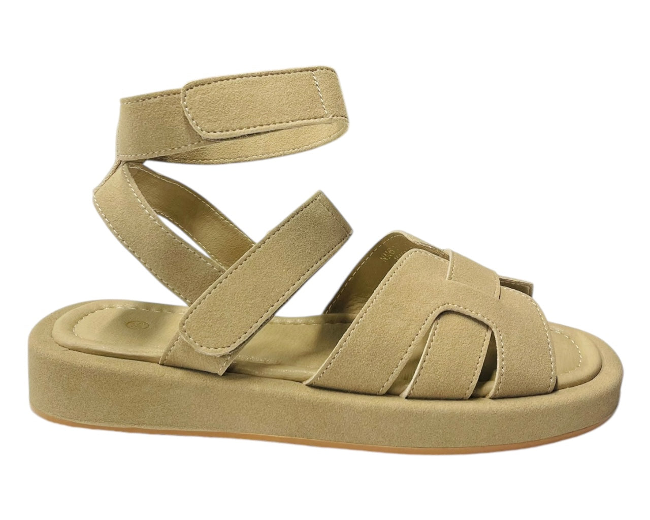 Flat Sole Padded Strappy Sandals