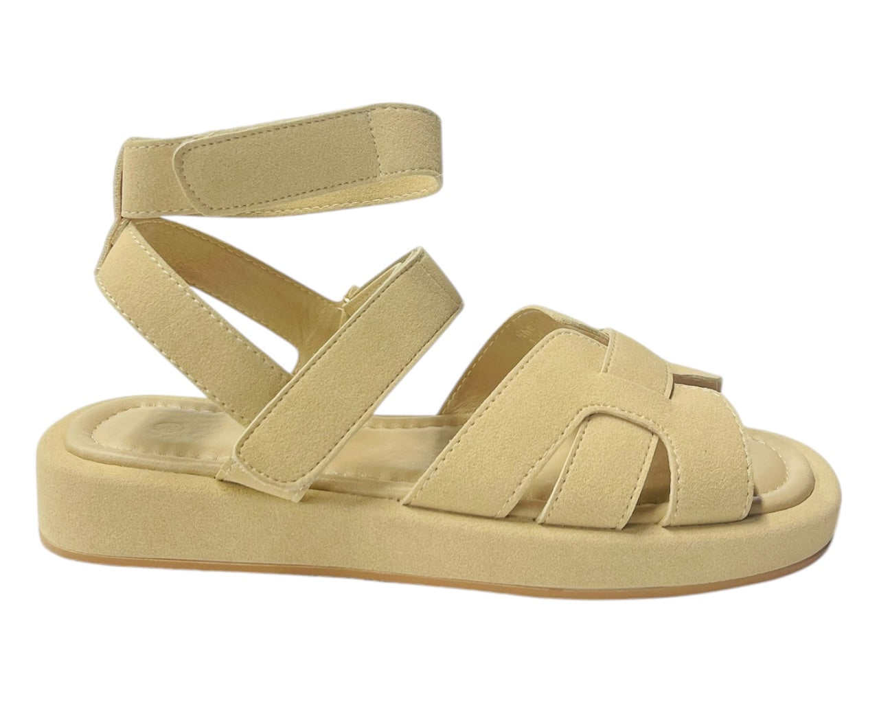 Flat Sole Padded Strappy Sandals