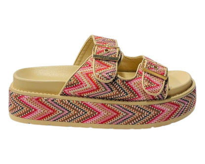 Platform Buckle Strap Sandals