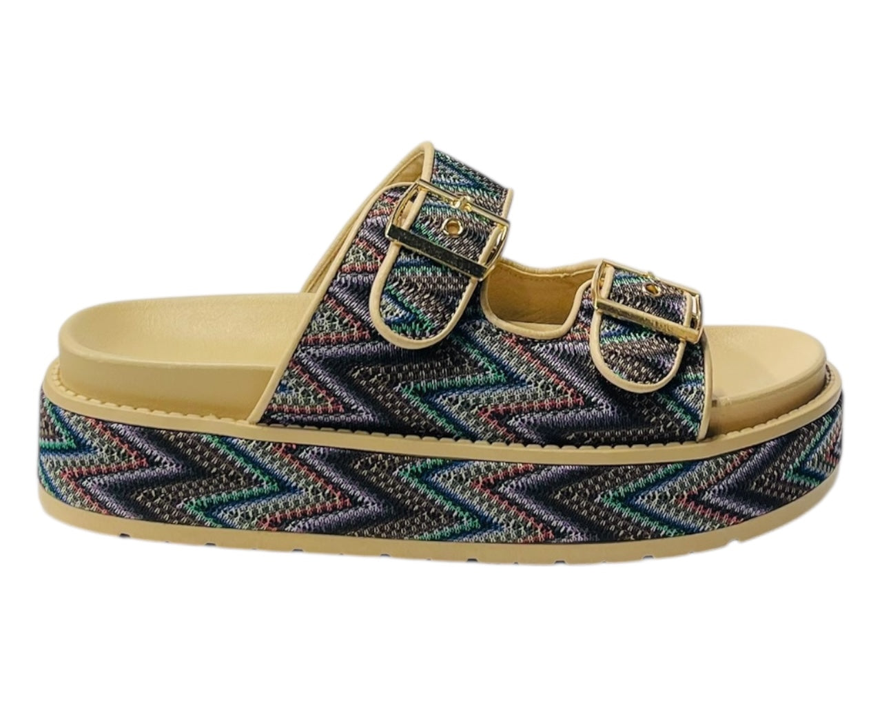 Platform Buckle Strap Sandals