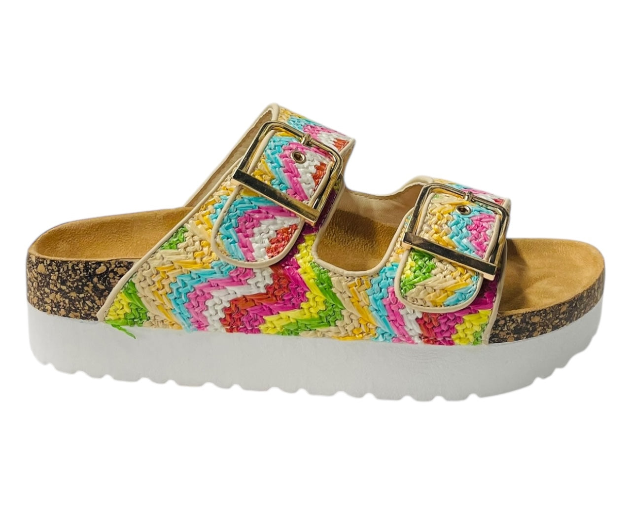 Buckle Strap Flatform Sandals