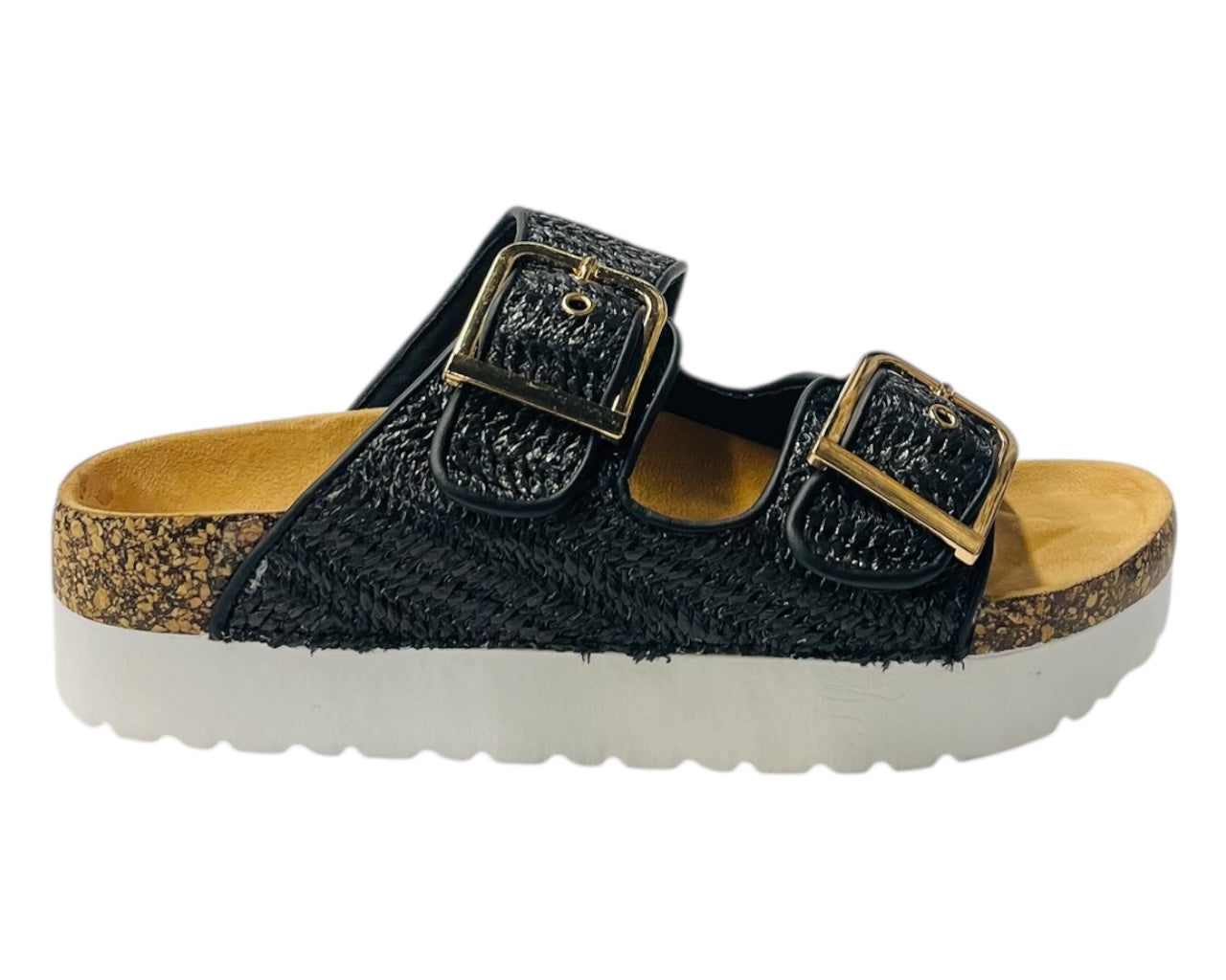 Buckle Strap Flatform Sandals