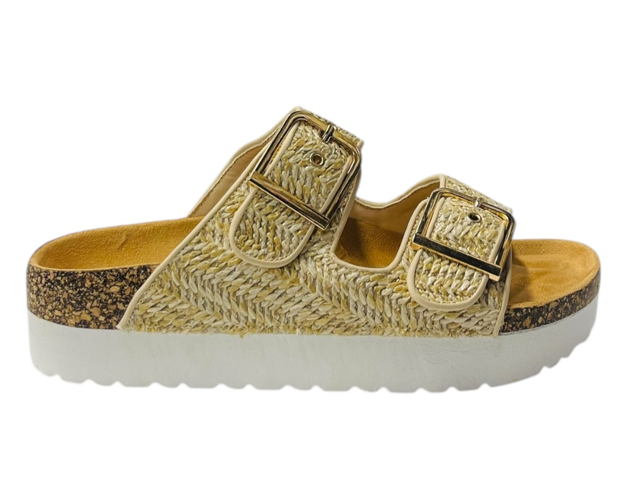 Buckle Strap Flatform Sandals