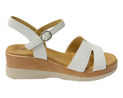 Padded Insole Ankle Strap Wedge Sandals