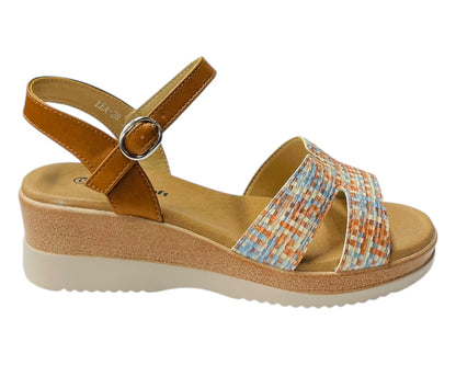 Padded Insole Ankle Strap Wedge Sandals