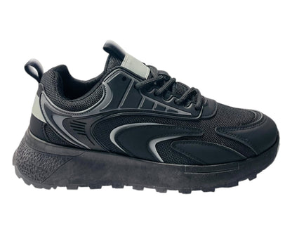 Chunky Sole Mesh Lace Up Trainers