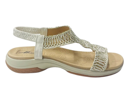 Elastic Ankle Strap Comfy Sandals