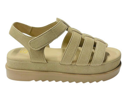 Platform Padded Strappy Sandals