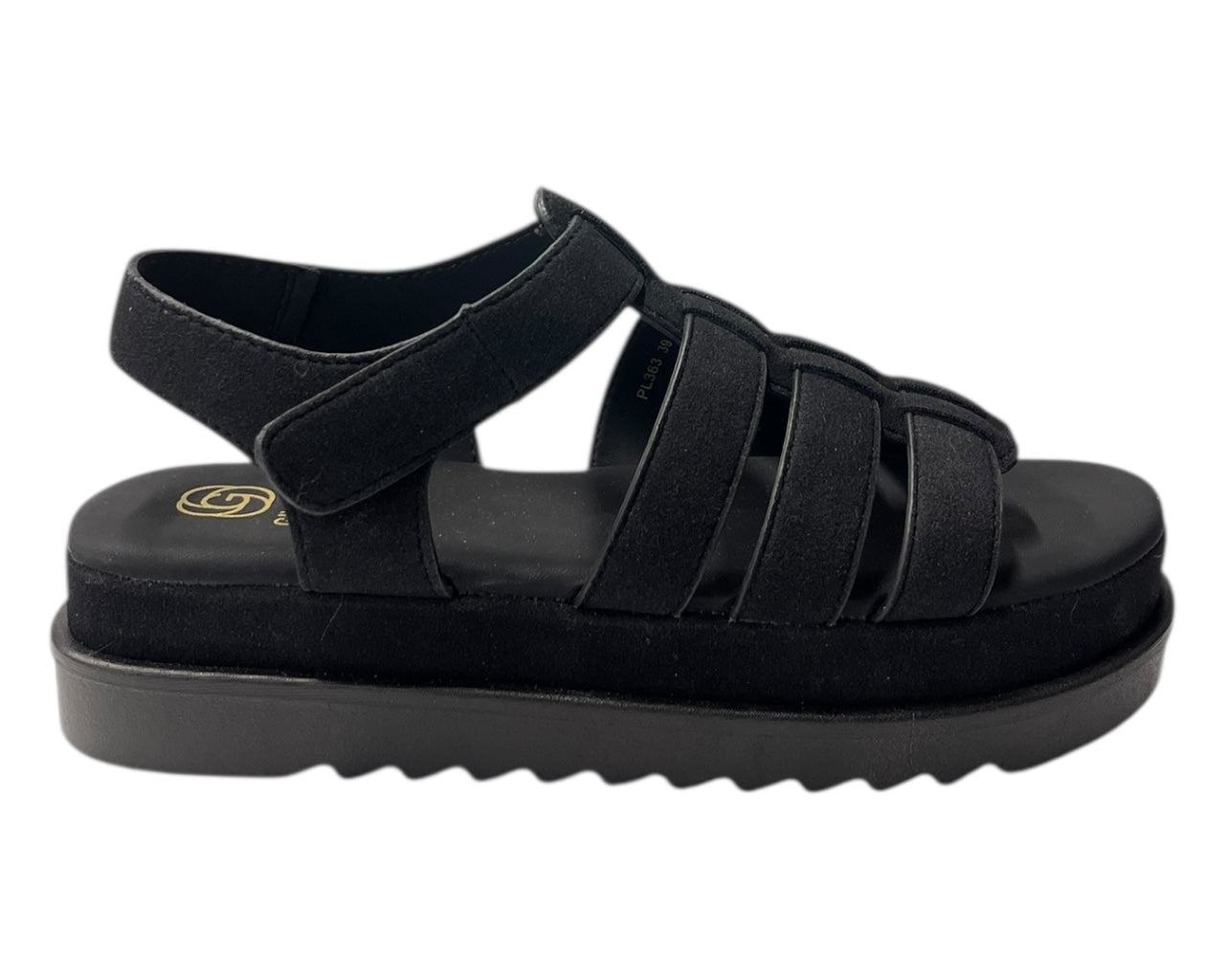 Platform Padded Strappy Sandals