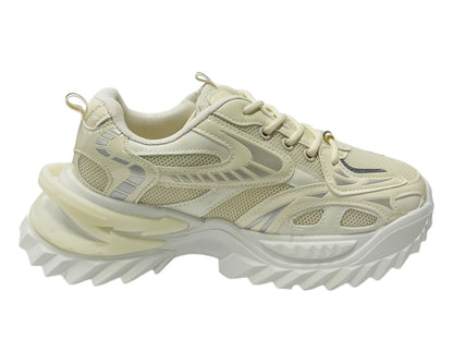 Chunky Sole Lace Up Mesh Sports Trainers