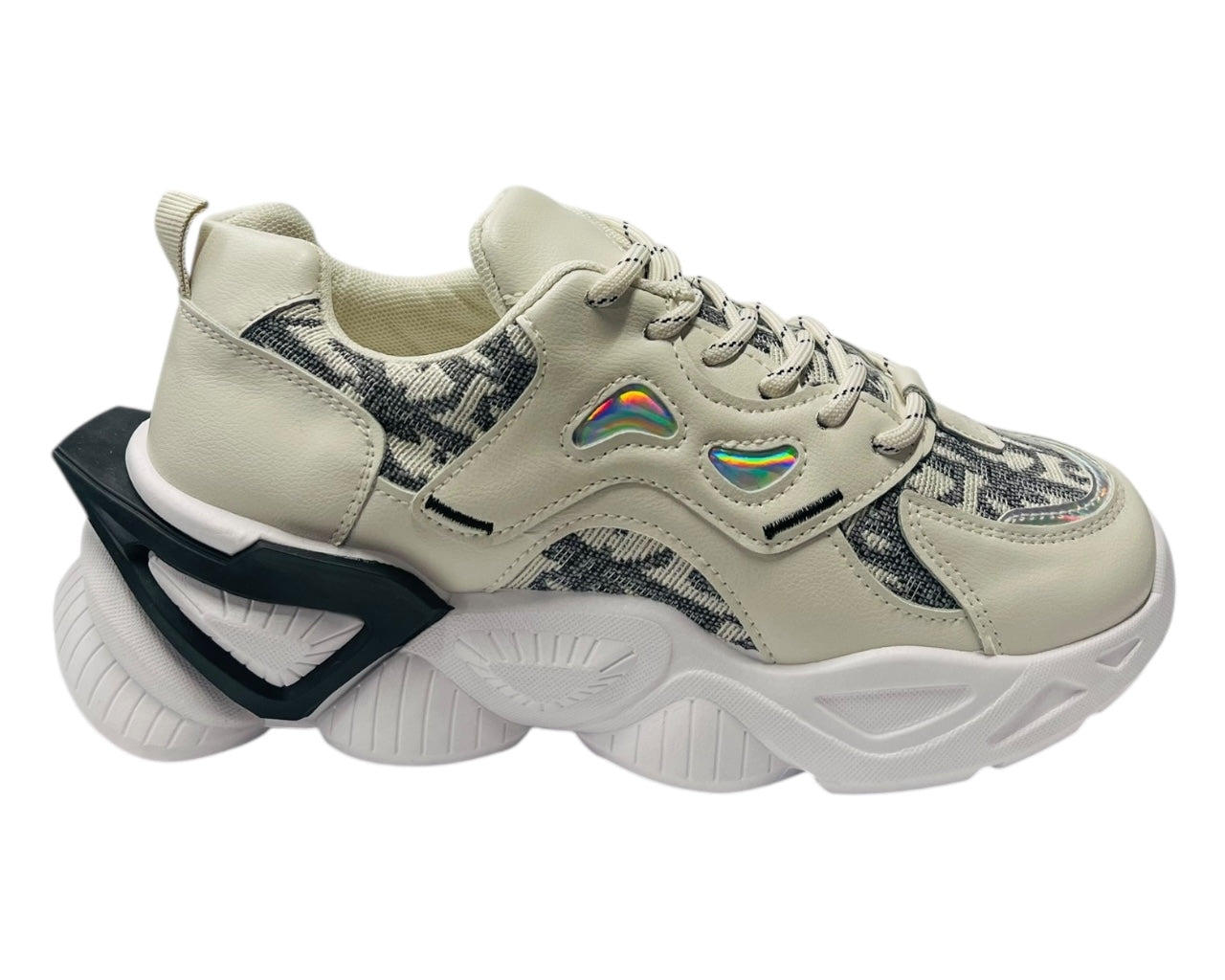 Chunky Sole Comfy Lace Up Trainers