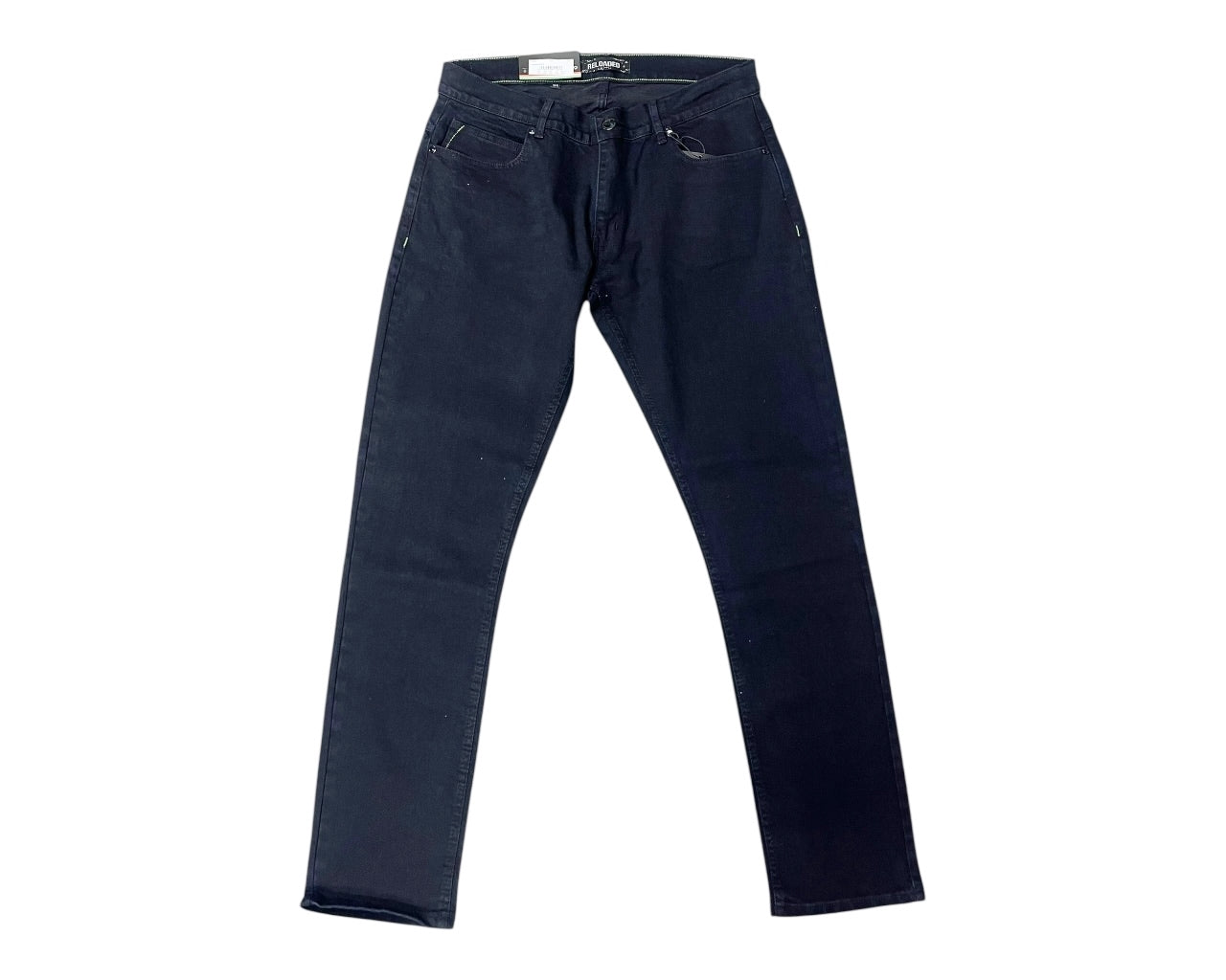 Regular Fit Zip Fly Dark Blue Jeans