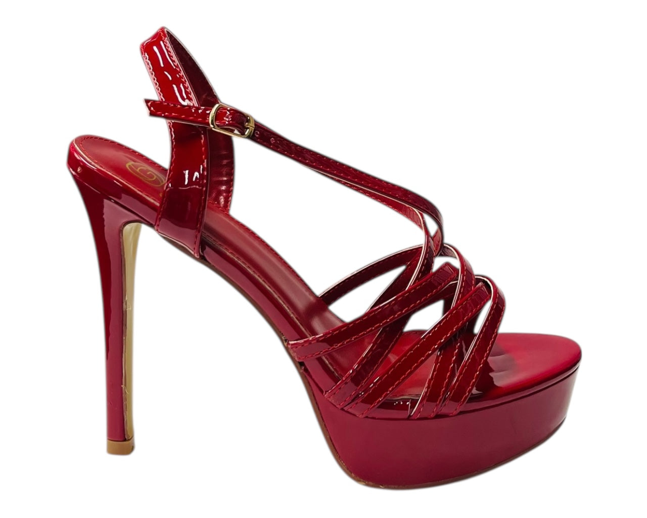 Crossover Ankle Strap Stiletto Heel Platform Shoes