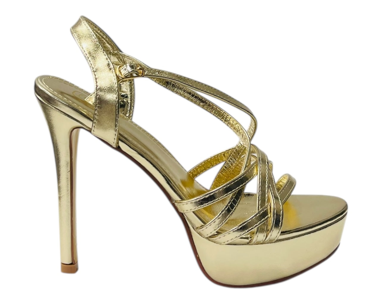 Crossover Ankle Strap Stiletto Heel Platform Shoes