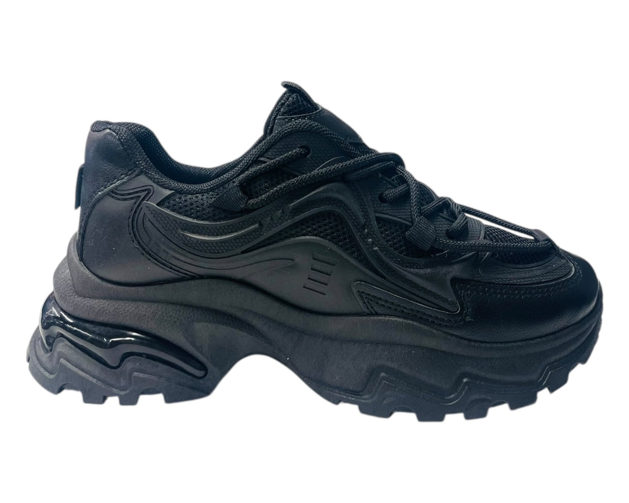 Chunky Sole Lace Up Sports Trainers