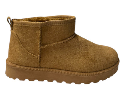 Faux Fur Lining Mini Ankle Boots