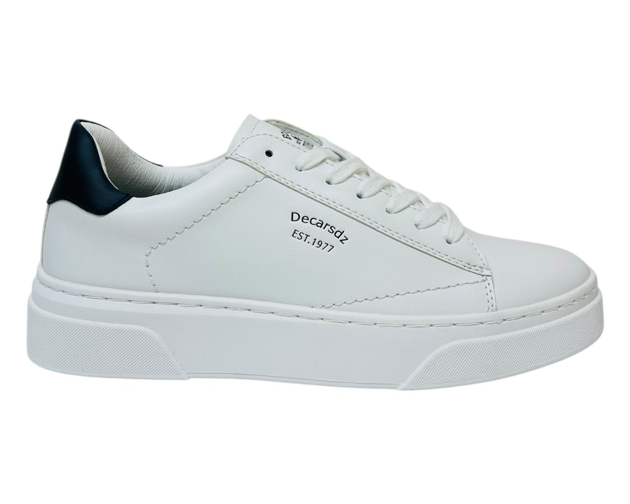 Faux Leather Casual Lace Up Trainers