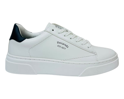 Faux Leather Casual Lace Up Trainers
