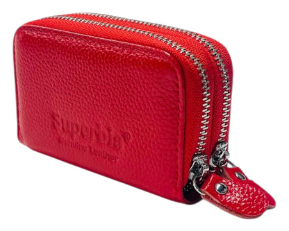 Superbia Genuine Leather RFID Blocking Zip Wallet