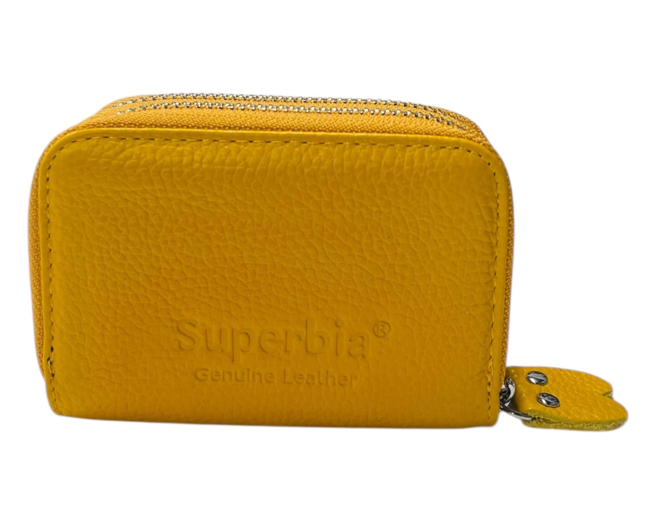 Superbia Genuine Leather RFID Blocking Zip Wallet