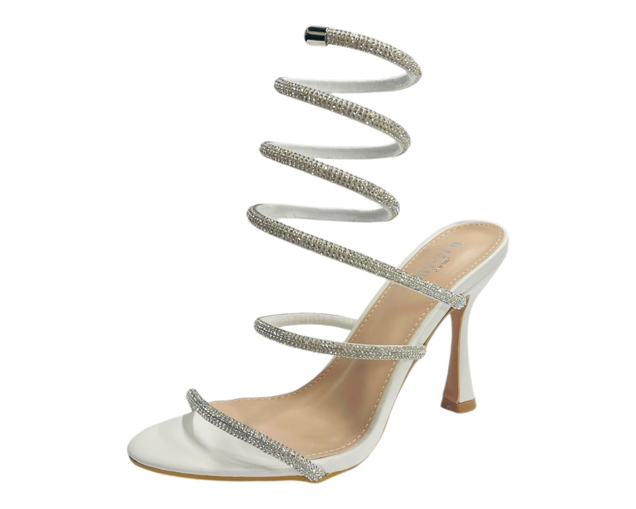 Rhinestone Snake Anklet High Heel Shoes