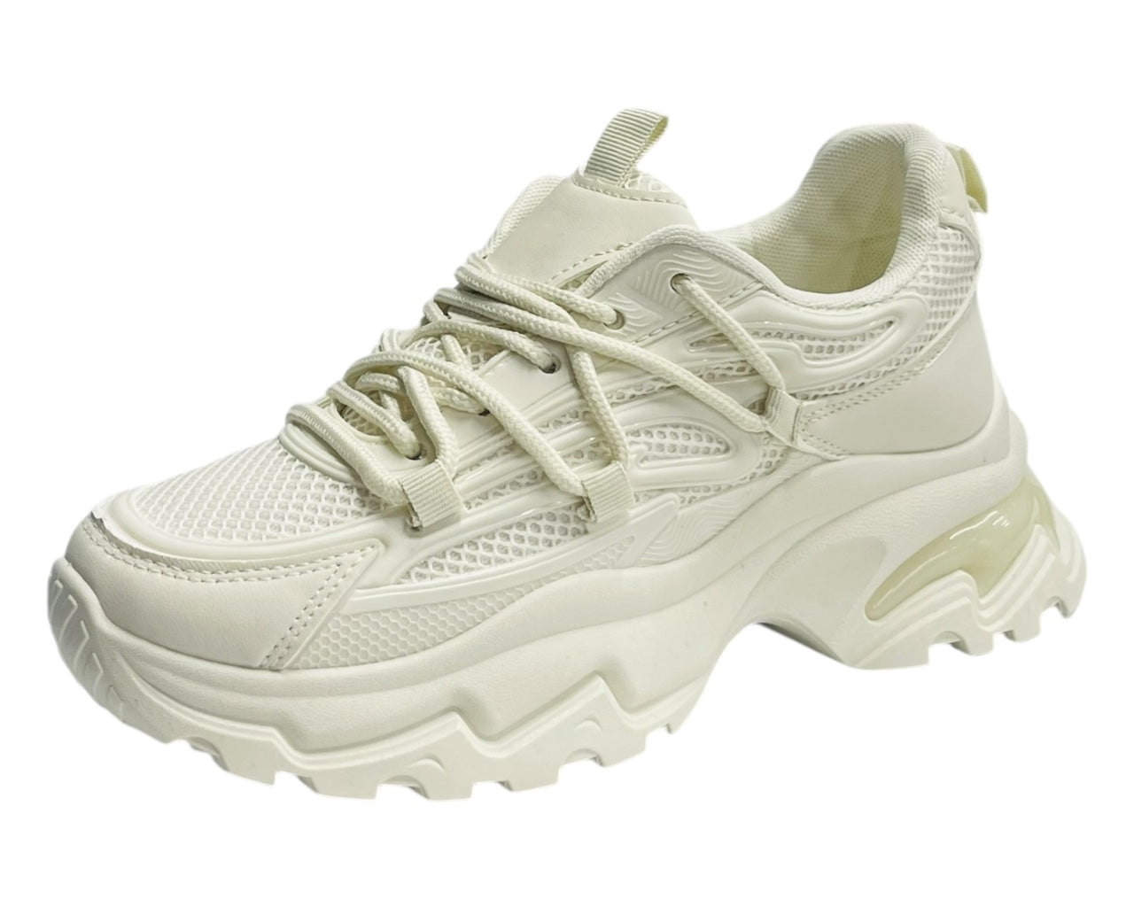 Chunky Sole Lace Up Sports Trainers