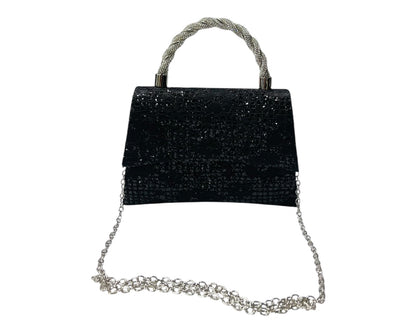 Diamante Glitter Clutch Tote Bag