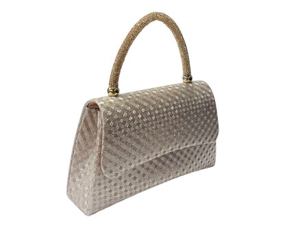 Diamante Glitter Clutch Tote Bag