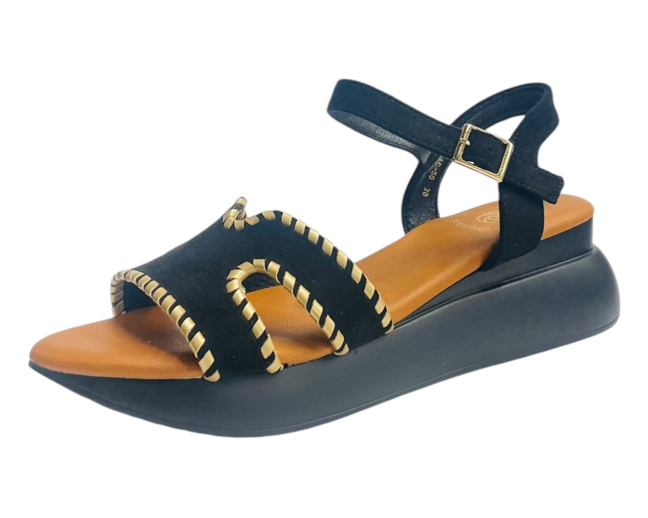 Lightweight Ankle Strap Padded Wedge Sandals