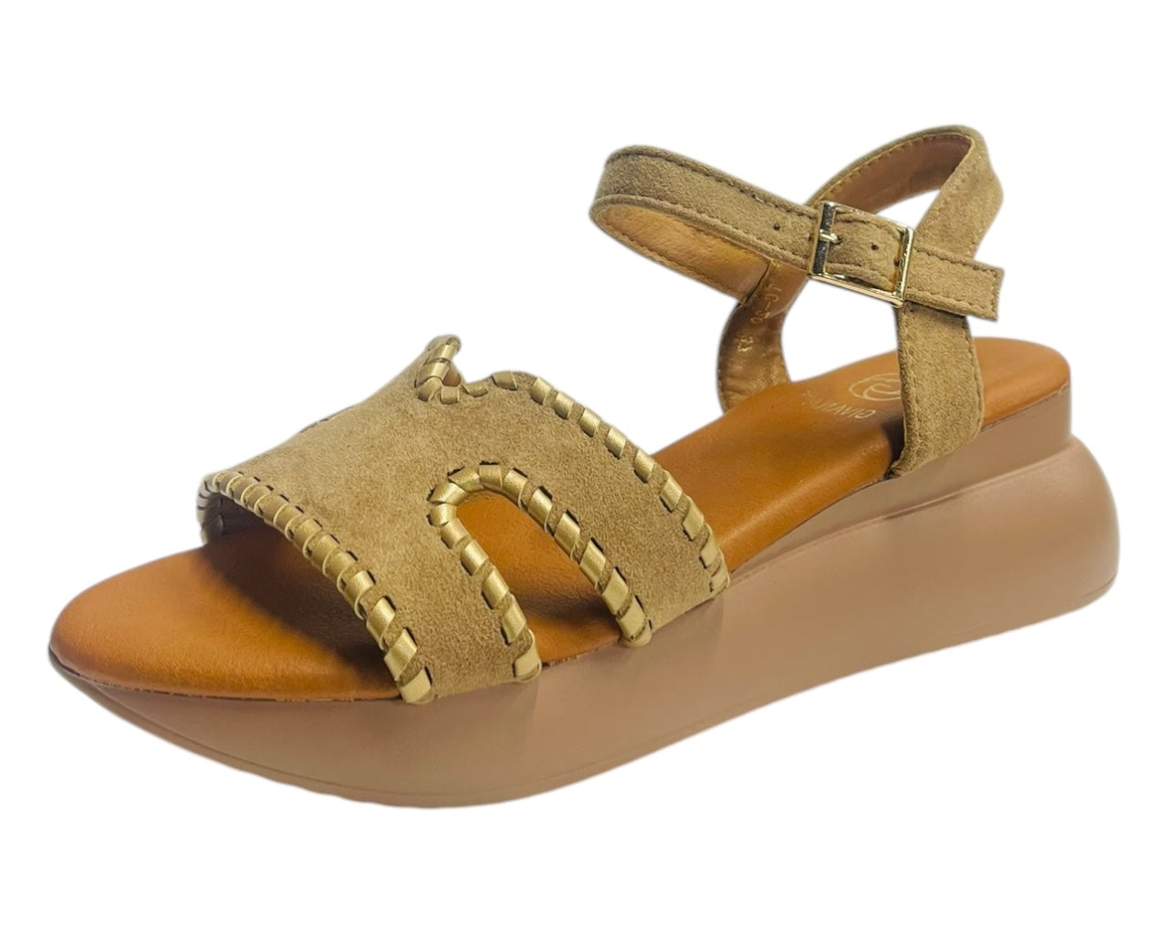 Lightweight Ankle Strap Padded Wedge Sandals