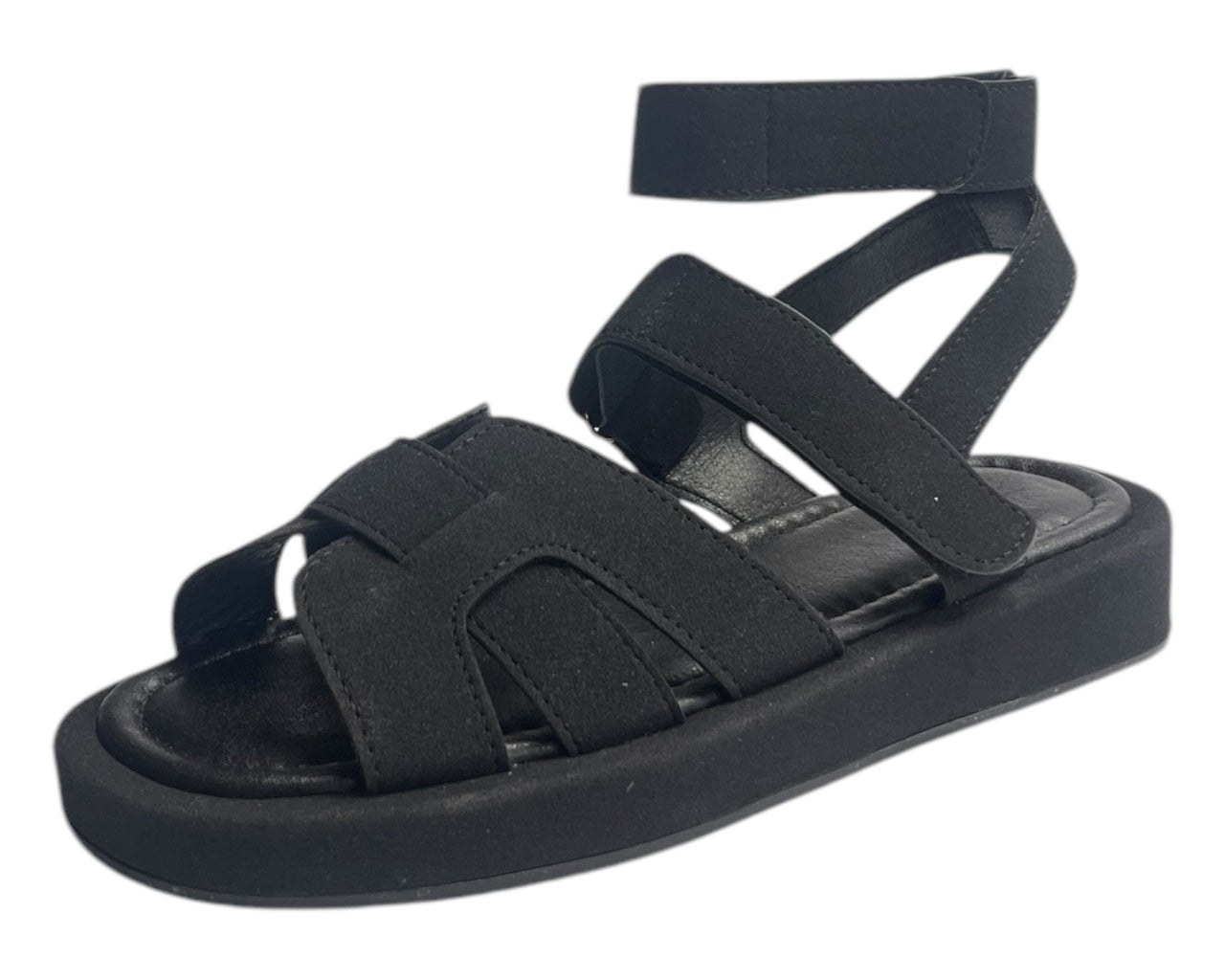 Flat Sole Padded Strappy Sandals
