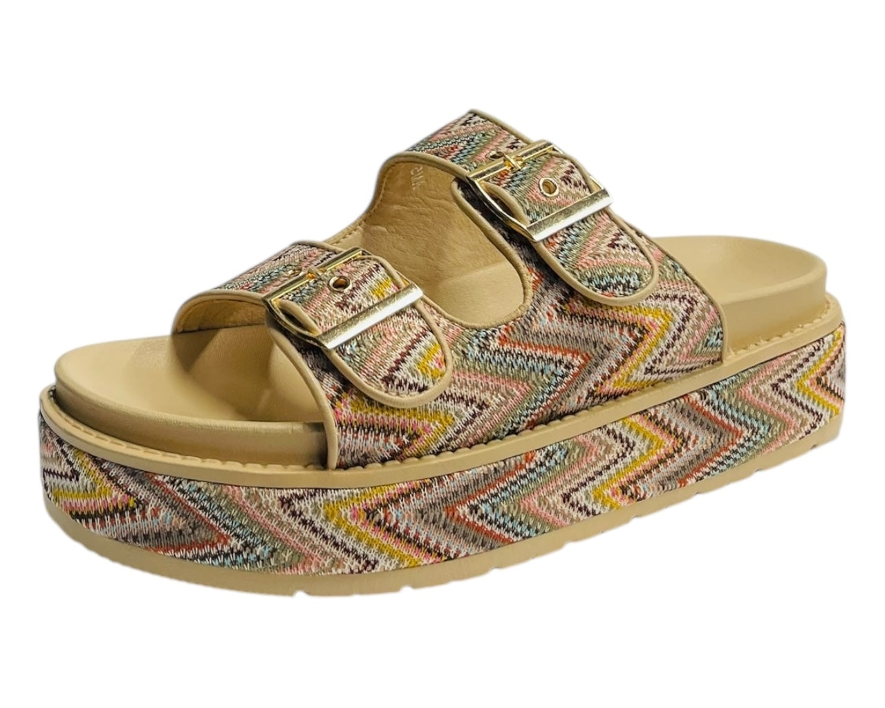 Platform Buckle Strap Sandals