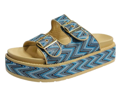 Platform Buckle Strap Sandals